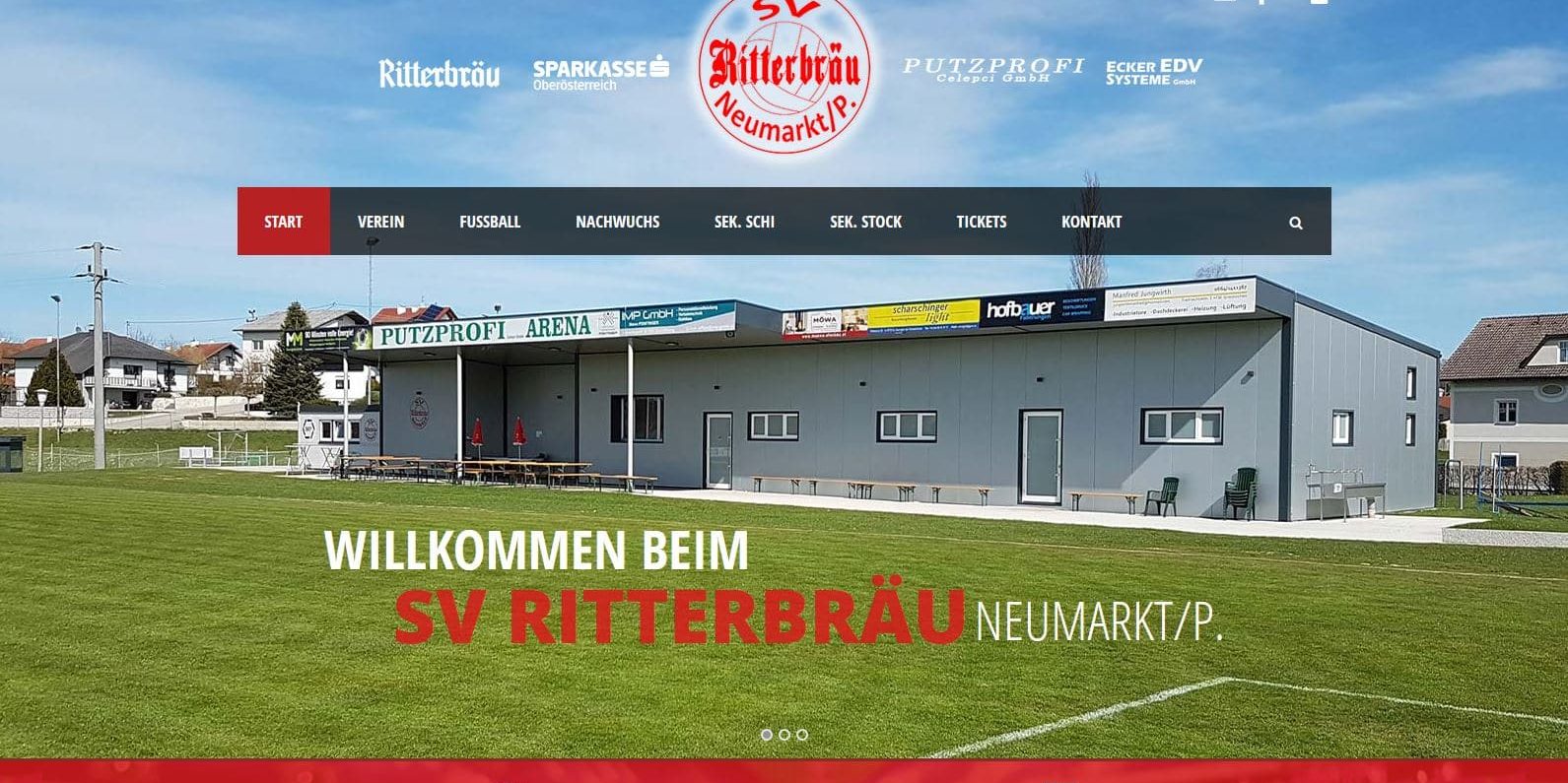 SV Ritterbräu Neumarkt – Website Relaunch - Ecker EDV-Systeme GmbH